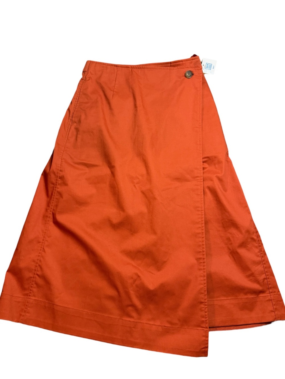 Uniqlo Orange Midi Wrap Skirt